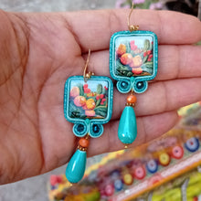 Carica l'immagine nel visualizzatore di Gallery, Orecchini Soutache "Fico d'India"