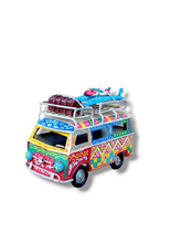 Carica l'immagine nel visualizzatore di Gallery, Minivan Retrò Piccolo 10 cm - Miniature Decorate - cod 10