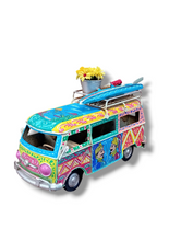 Carica l'immagine nel visualizzatore di Gallery, Minivan Retrò Medio 16 cm - Miniature Decorate - cod 3