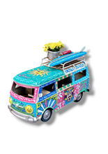Carica l'immagine nel visualizzatore di Gallery, Minivan Retrò Medio 16 cm - Miniature Decorate - cod 4