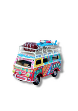 Carica l'immagine nel visualizzatore di Gallery, Minivan Retrò Piccolo 10 cm - Miniature Decorate - cod 7