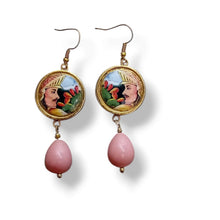 Carica l'immagine nel visualizzatore di Gallery, Orecchini Lapilli con castone "Paladini e Fico d'India"