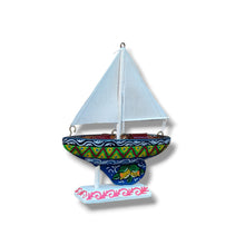 Carica l'immagine nel visualizzatore di Gallery, Barchetta a vela - Miniature Decorate - cod 42