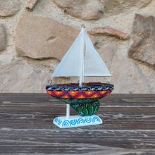 Carica l'immagine nel visualizzatore di Gallery, Barchetta a vela - Miniature Decorate - cod 44