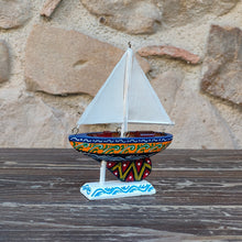 Carica l'immagine nel visualizzatore di Gallery, Barchetta a vela - Miniature Decorate - cod 43