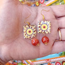 Carica l'immagine nel visualizzatore di Gallery, Orecchini Lapilli "Maiolica Arancione"
