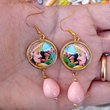 Carica l'immagine nel visualizzatore di Gallery, Orecchini Lapilli con castone "Paladini e Fico d'India"