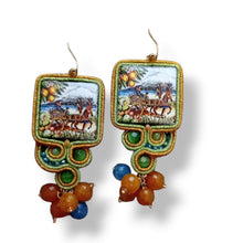 Carica l'immagine nel visualizzatore di Gallery, Orecchini Soutache "Carretto"