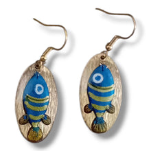Carica l'immagine nel visualizzatore di Gallery, Orecchini Artigianali "Pesci" – Collezione Creature Marine cod. 27