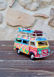 Minivan Retrò Piccolo 10 cm - Miniature Decorate - cod 10