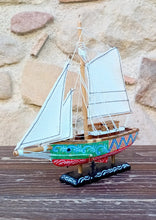 Carica l&#39;immagine nel visualizzatore di Gallery, Barca a Vela - Miniature Decorate - cod 16
