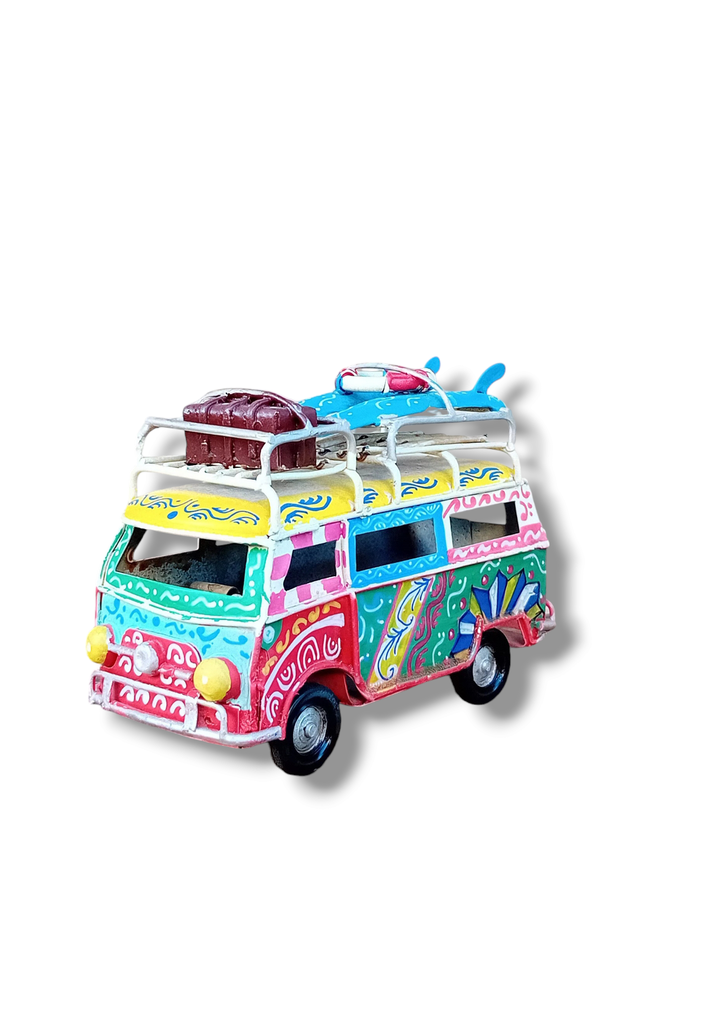 Minivan Retrò Piccolo 10 cm - Miniature Decorate - cod 8