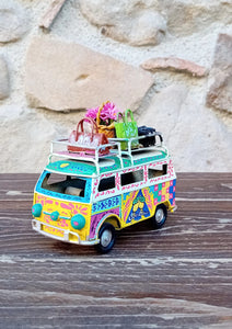Minivan Retrò Piccolo 10 cm - Miniature Decorate - cod 9