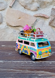 Minivan Retrò Piccolo 10 cm - Miniature Decorate - cod 9