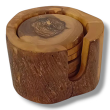 Carica l&#39;immagine nel visualizzatore di Gallery, Set sottobicchieri in Legno di Ulivo
