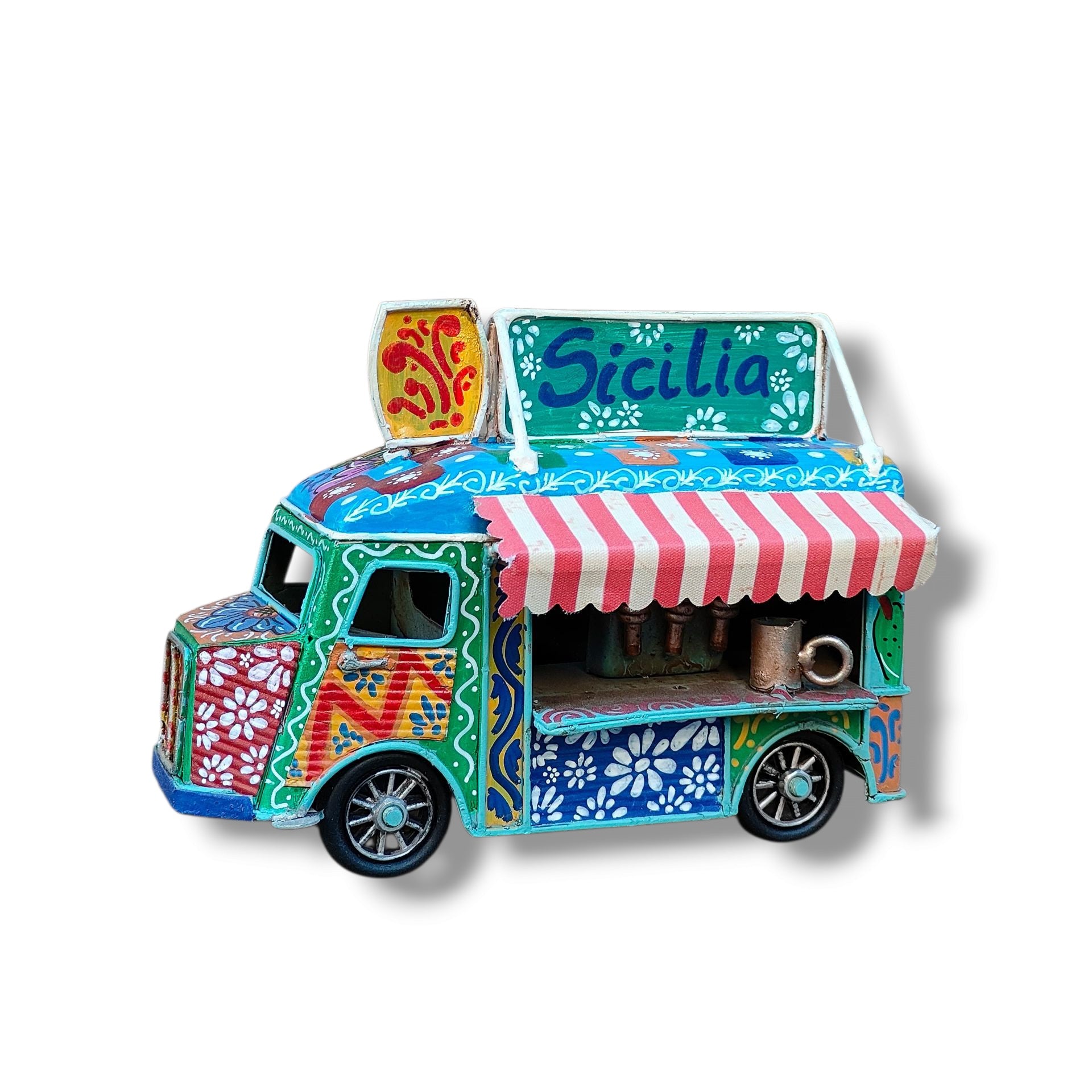 Furgoncino Vintage - Food Truck - Miniature Decorate - cod.49