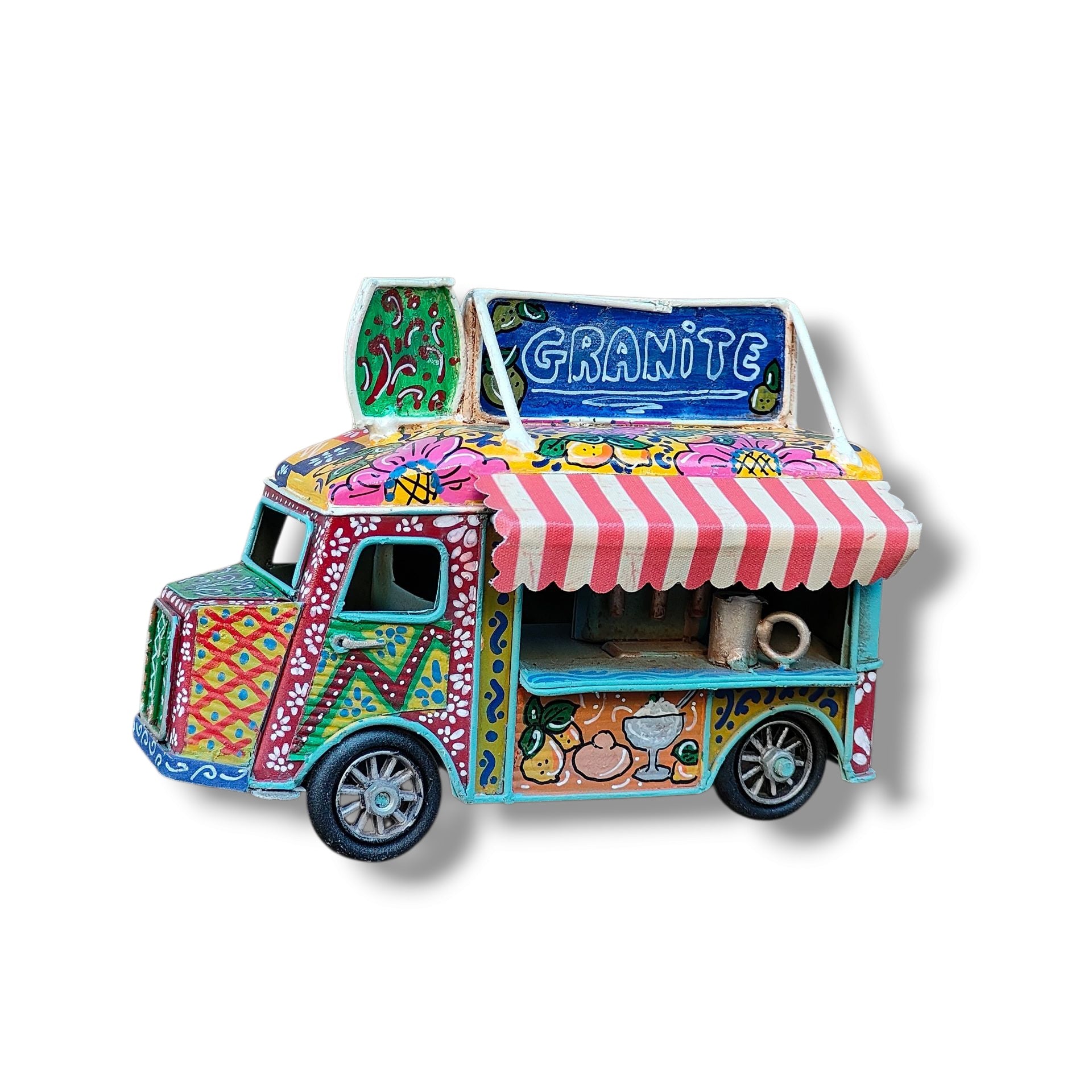 Furgoncino Vintage - Food Truck - Miniature Decorate - cod.50