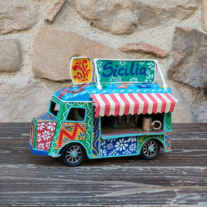 Furgoncino Vintage - Food Truck - Miniature Decorate - cod.49