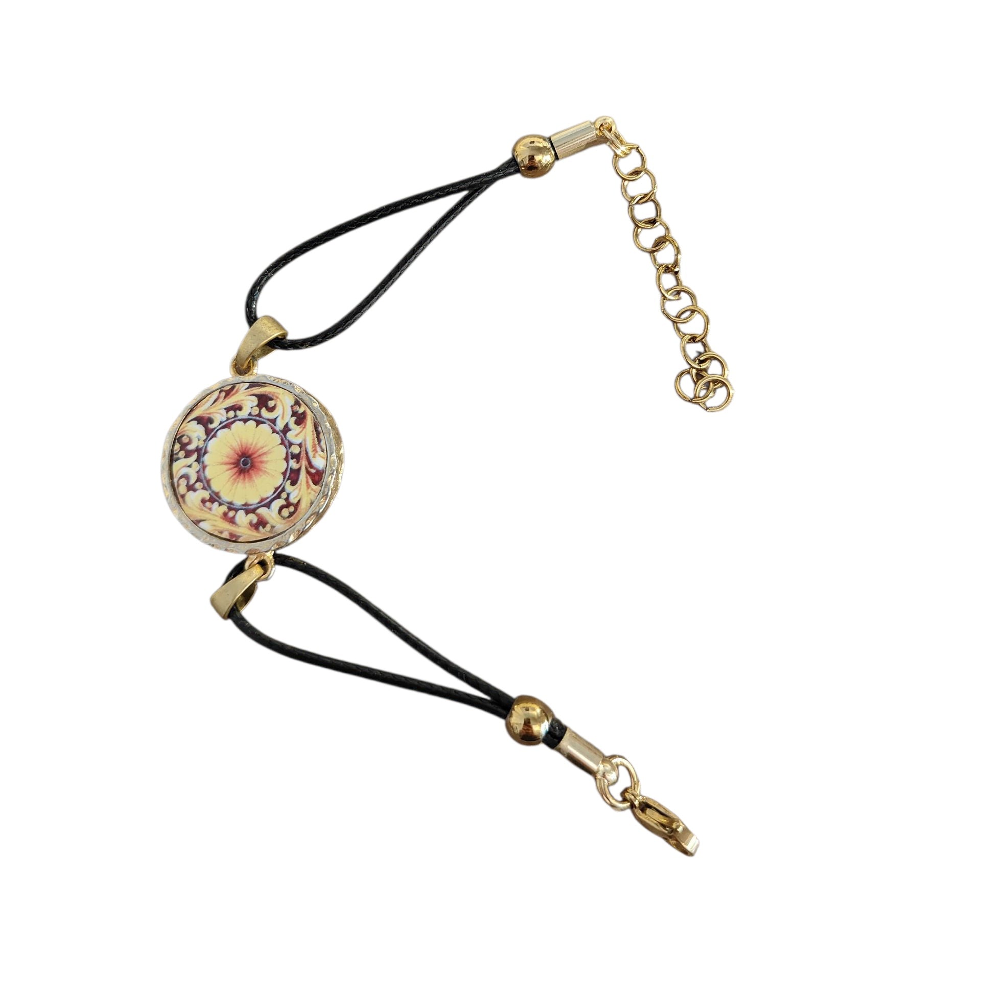 Bracciale Rotondo Lapilli con castone 