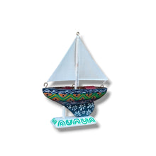 Carica l&#39;immagine nel visualizzatore di Gallery, Barchetta a vela - Miniature Decorate - cod 40
