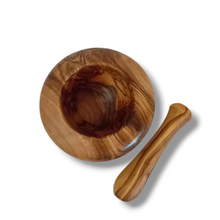 Carica l&#39;immagine nel visualizzatore di Gallery, Mortaio bombato in Legno di Ulivo cm 8
