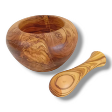 Carica l&#39;immagine nel visualizzatore di Gallery, Mortaio bombato in Legno di Ulivo cm 12

