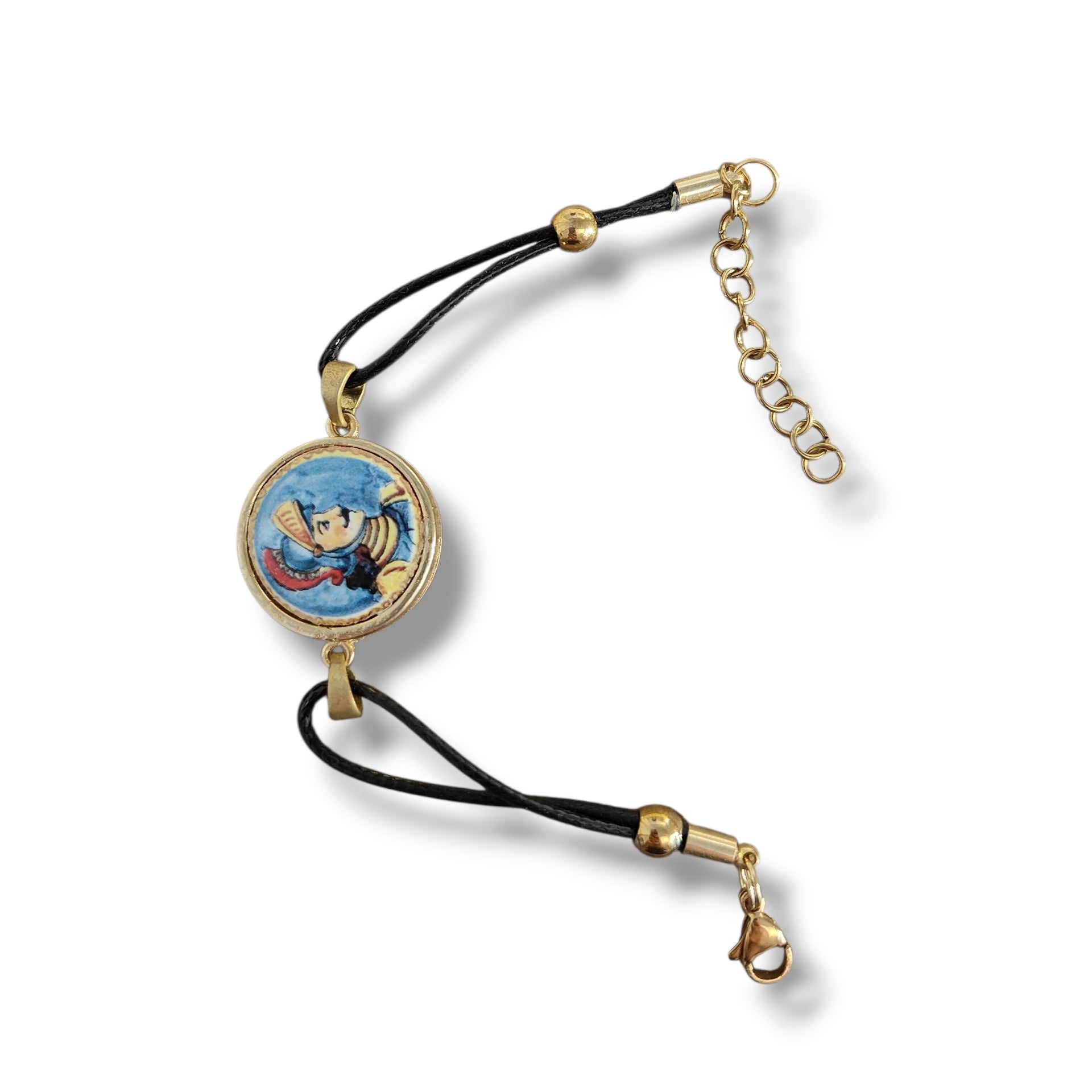 Bracciale Rotondo Lapilli con castone 