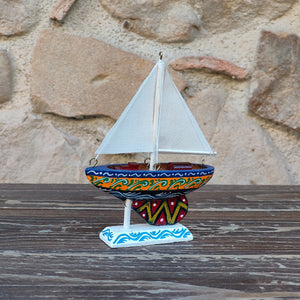 Barchetta a vela - Miniature Decorate - cod 43