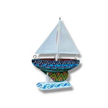 Carica l&#39;immagine nel visualizzatore di Gallery, Barchetta a vela - Miniature Decorate - cod 41
