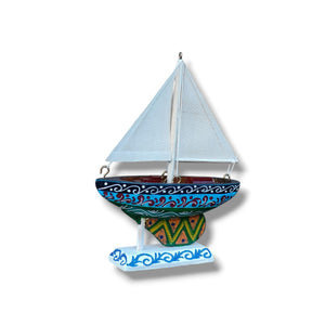 Barchetta a vela - Miniature Decorate - cod 41