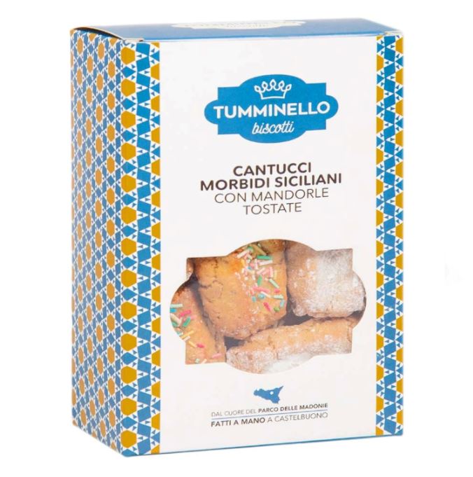 Cantucci Morbidi Siciliani con Mandorle Tostate - Specialità Siciliane - 270 gr -