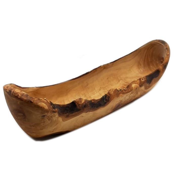 Ciotola a Barca in Legno di Olivo