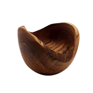 Ciotola Rustica Rotonda in Legno di Olivo