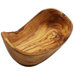 Ciotola Rustica Ovale in Legno di Olivo