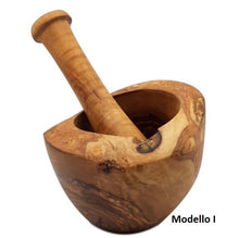 Carica l&#39;immagine nel visualizzatore di Gallery, mortaio_legno_di_ulivo_fatto_a_mano_artigianato_siciliano_olive_wood_bowl_made_by_hand_sicilian_artisan_I
