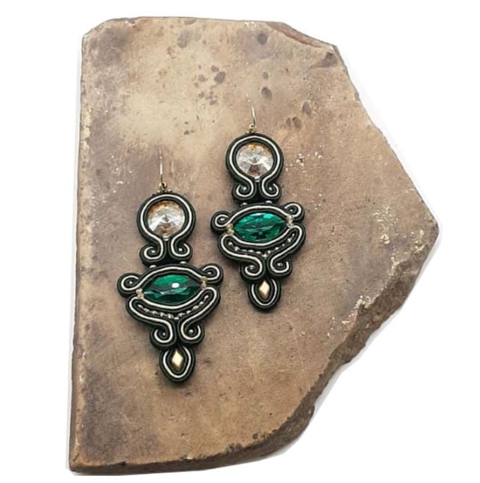 Orecchini in bronzo con la Tecnica Soutache - Gioielli - Orecchini