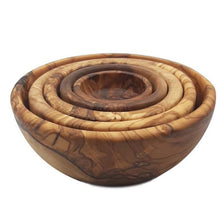 Carica l&#39;immagine nel visualizzatore di Gallery, Set 6 Ciotole in Legno di Olivo
