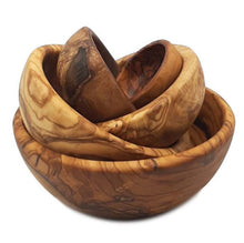 Carica l&#39;immagine nel visualizzatore di Gallery, Set 6 Ciotole in Legno di Olivo
