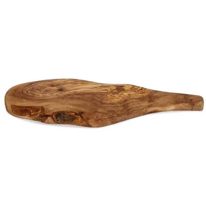 Tagliere Irregolare con Manico in Legno di Olivo