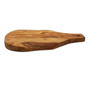 Tagliere Irregolare con Manico in Legno di Olivo