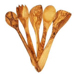 Cucchiaio Piatto in Legno di Olivo